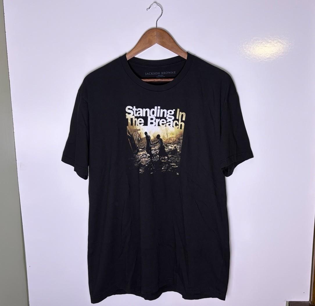 2016 Jackson Browne Standing In The Breach Tour Rock Band Tour T-Shirt Size XL S