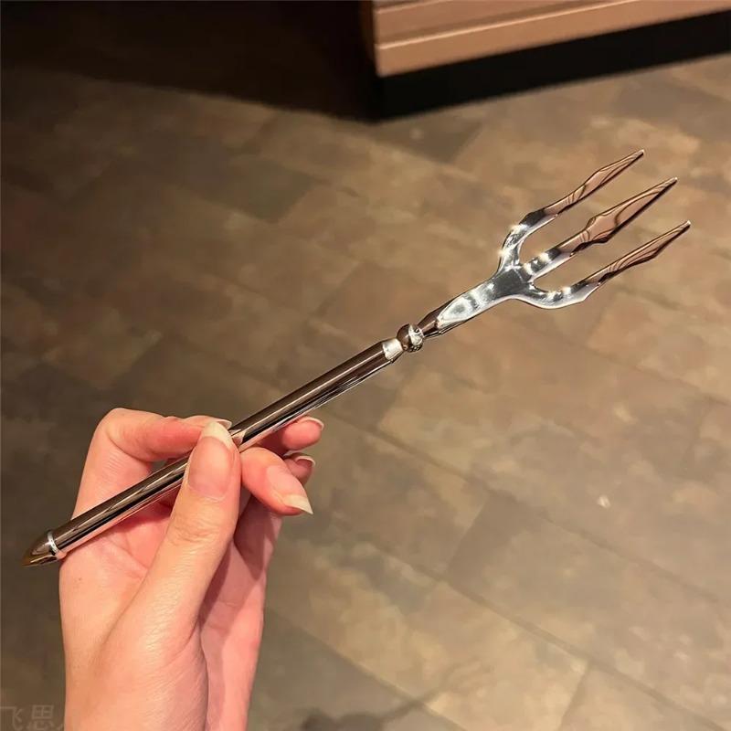 New Steel Fork Sea God's Trident Stainless Food Picks Fruit Fork for Upscale Restaurant Man Woman Gift Forks