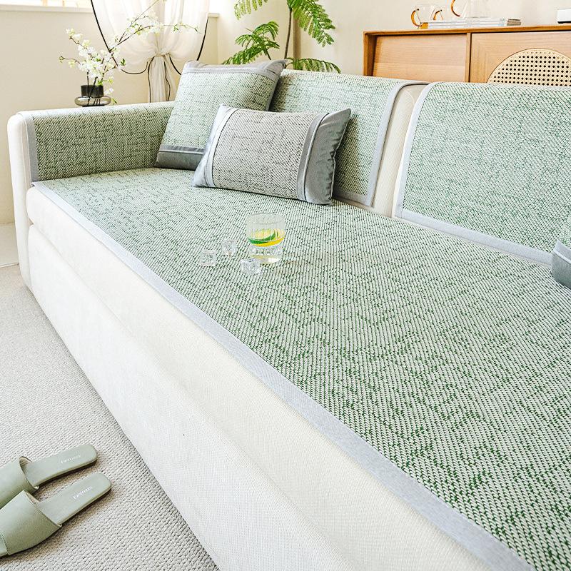Strictly Selected Summer Sofa Mat Mat Rattan Mat Sofa Cushion Ice Silk  New Summer Cool Cushion Non-Slip Seat Cushion Cover