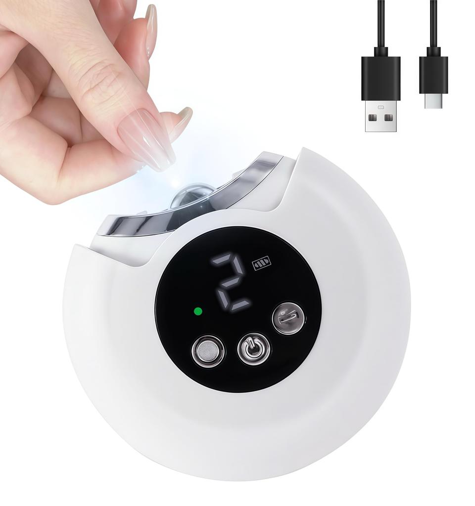 Nuvial Electric Nail File with 3 LED Low Easy Prevents Nail Safe for Ingrown Thick and Elderly Includes Clipper/Nail 2-in-1 (2025 Model) Speeds,