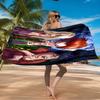 Witch Sisters In The Moonlight Beach Towel Microfiber Beach Towel, Lightweight and Quick-Dry, for Summer Travel, Swimming Pool Fan Birthday Gift