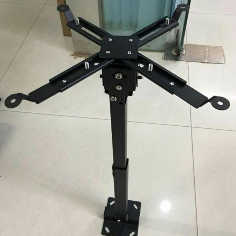 Adjustable Projector Mount Bracket 43-65cm, Projector Ceiling Mount Ceiling and Wall Support, Holds Up To 15kg, Black