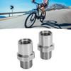 2 Stück Edelstahl Fahrradpedaladapter Kurbeln Konvertieren Fahrradpedaladapter Fahrradpedale