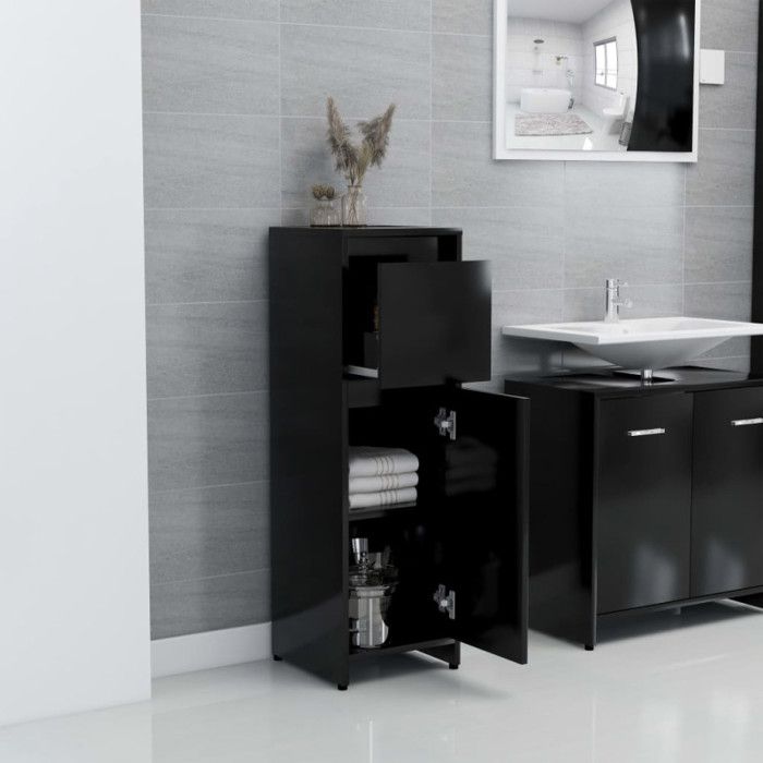 VidaXL Armoire d'évier Gris béton 100x38,5x48 cm Aggloméré