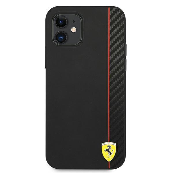 Ferrari Fesaxhcp12Sbk Iphone 12 Mini5,4 Czarny/Black Hardcase On Track Carbon Stripe