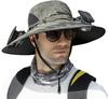 Solar  Powered Wide  Brim Fishing Hat summer sunshade fan cap Fishing Beach Hat