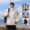 2025 Winter New Hong Kong-style Couple Down Jacket, High Street Fashion, Loose Cargo Jacket, Outdoor Wind-resistant Men's Trendy Cotton Clothes