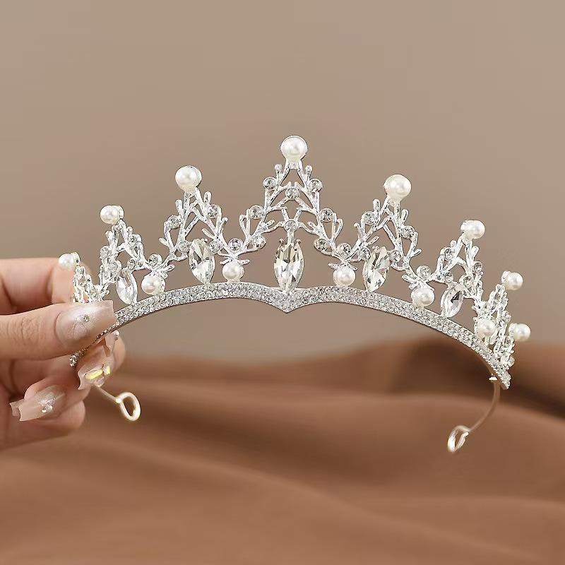Birthday Crown Headwear Princess High-End Crown Girls Hairpin Headband Children Little Girl Headband Bridal Hair Accessories