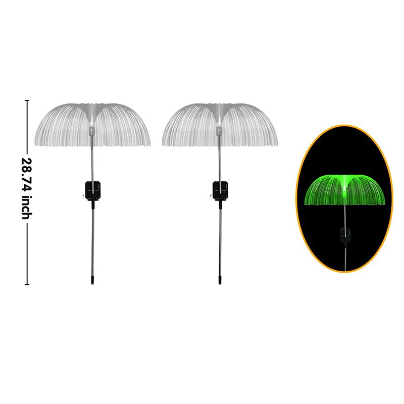Solar-powered Garden Lights Landscape Yard Decoration Ground-mounted Lamp Flamingo Firework Sunflowers Roses Fireflies Jellyfish