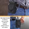 Flip Phone Bag with Three Compartments for Casual Pen Insertion and Waist Hanging Men's Belt Loop Pouch Large Capacity Wallet