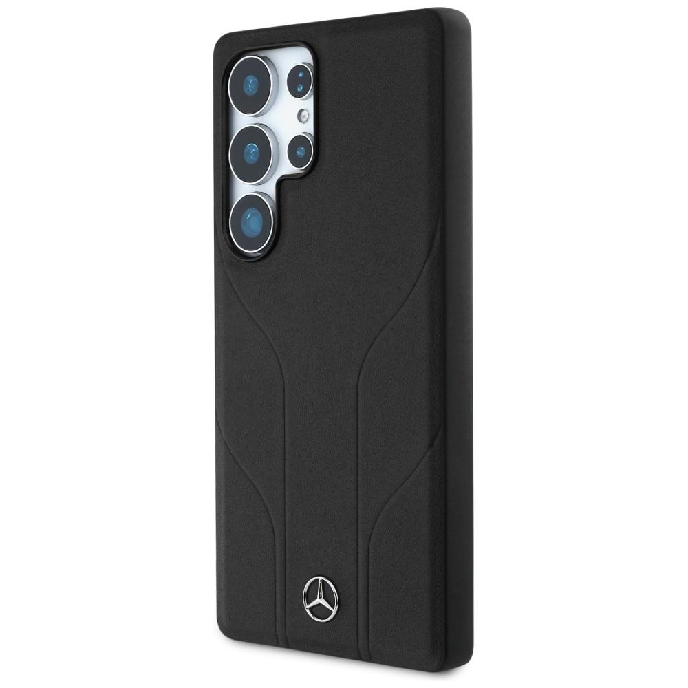 Etui Galaxy S25 Ultra Mercedes - Magsafe Skórzane Case Pokrowiec Obudowa