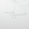Mizuno Soft Dry Training and Snow Size Size Small Men's T-Shirt, Sweat-Wicking Quick-Drying, White, 32MAC026,