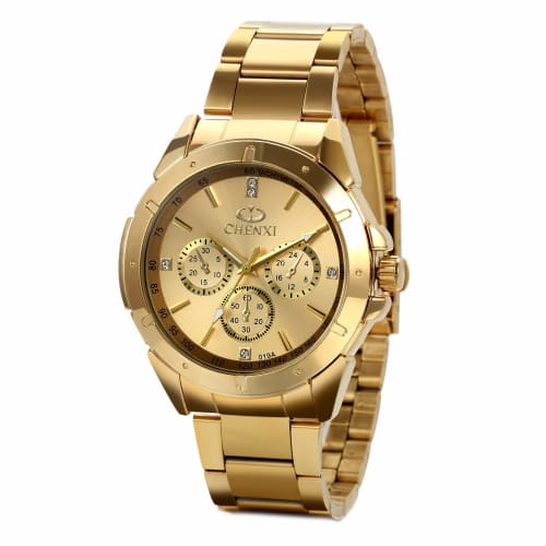 JewelryWe Men's Analog Watch, Waterproof, Stainless Steel, Made in Japan Quartz Movement, Round Shape, Formal, Business Fashion, Men's Accessories, Go