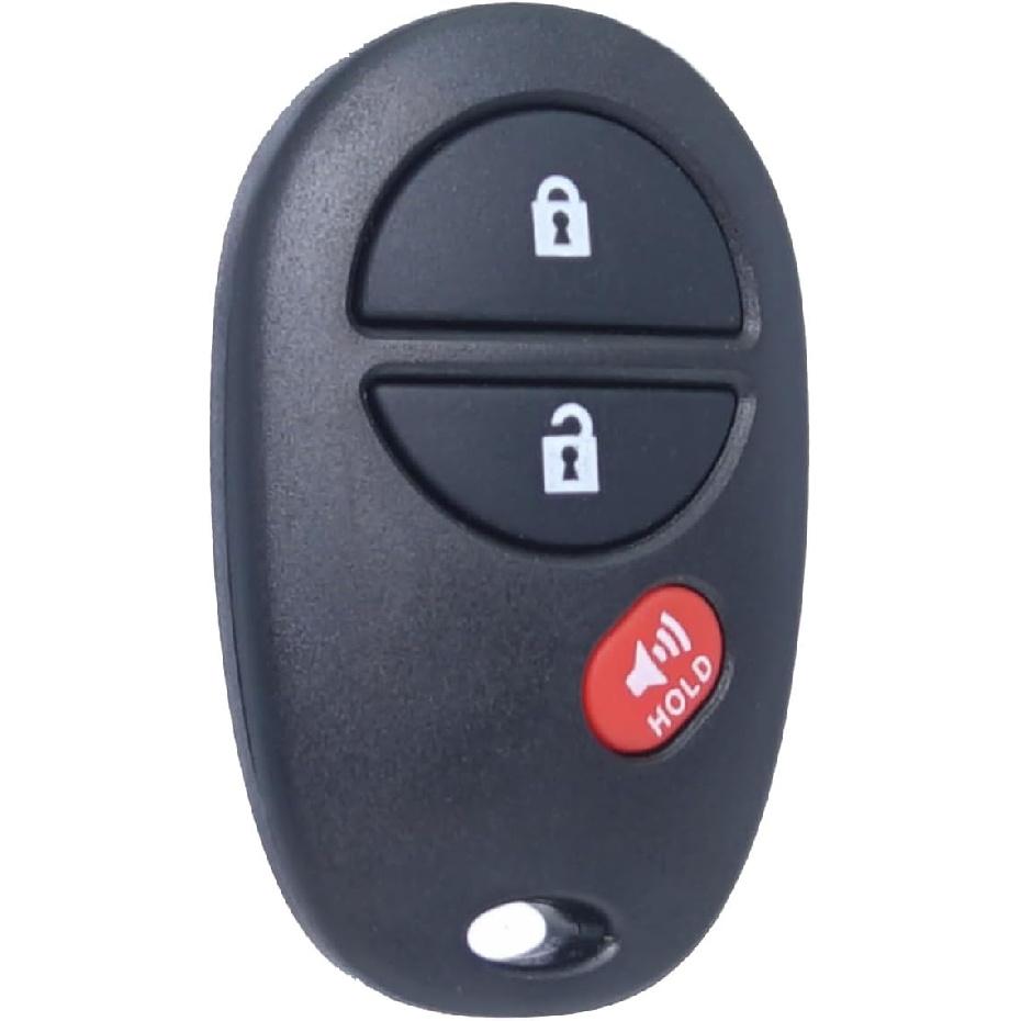 MechanMagic Key Fob Remote Replacement Fits for Toyota Tundra Tacoma Sienna Sequoia Highlander 2007 2008 2009 2010 2011 2012 2013 GQ43VT20T Keyless