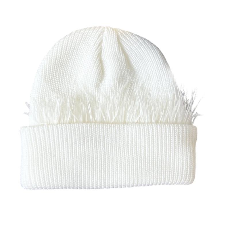 

Soft Breathable Knitted Cap Windproof Design Pullover Brimless Hat For Commuting And Hiking Winter Outdoor Activity Hat