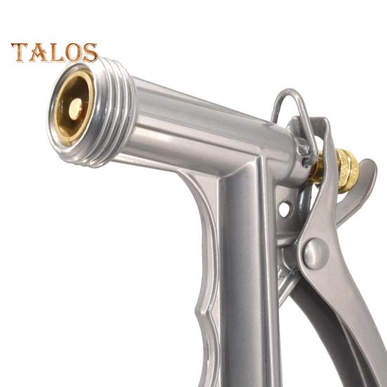 Trädgårdsslangmunstycke Justerbar spray Vattenflöde Läckagesäkert Högtryck Pistolgrepp Vattenmunstycke Spruta Trädgårdstillbehör