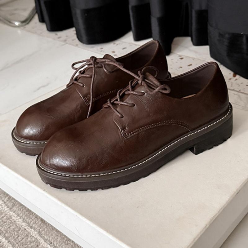 Fashion 2025 New Spring Autumn British Style Leather Women Loafers Mary Jane Retro Buckle Loafers Casual Elegant Soft Ladies Shoes