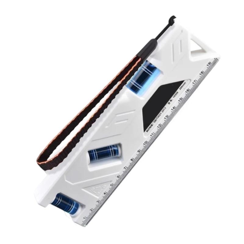 3 In 1 Small Magnetic Level Ruler Horizontal Vertical Measuring Leveling Tool Angle Finder for Household Applications
