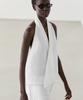 Masimodutti Leinenmischung Cross Halterneck Top