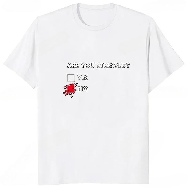 You Have Pressure Interesting Fonts Mens Loose Tshirts Womens Street Shortsleeved Daily Comfortable Clothing