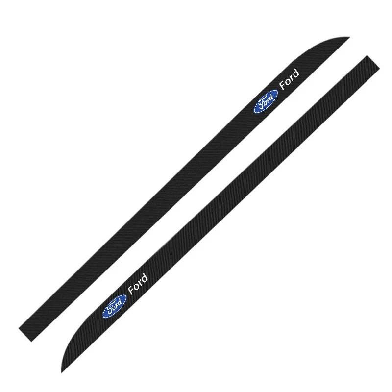 

Hot 2PCS New Fashion Car Side Skirt Sill Stripe Stickers For Ford Focus 2 MK2 MK3 MK4 ST Mondeo Festiva Suit Fiesta Mustang Rang