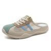 New Striped Women's Mueller Shoes with Breathable Mesh, Versatile Outdoor Casual Shoes, Soft Sole, Not Tiring for Feet