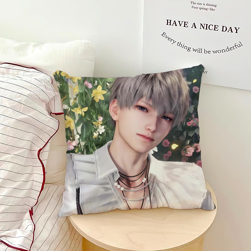 

game Love and Deepspace Xavier cute cozy soft Pillow Case for Sofa Living Room Home office Decor Protective Covers 30x30CM(12x12in)