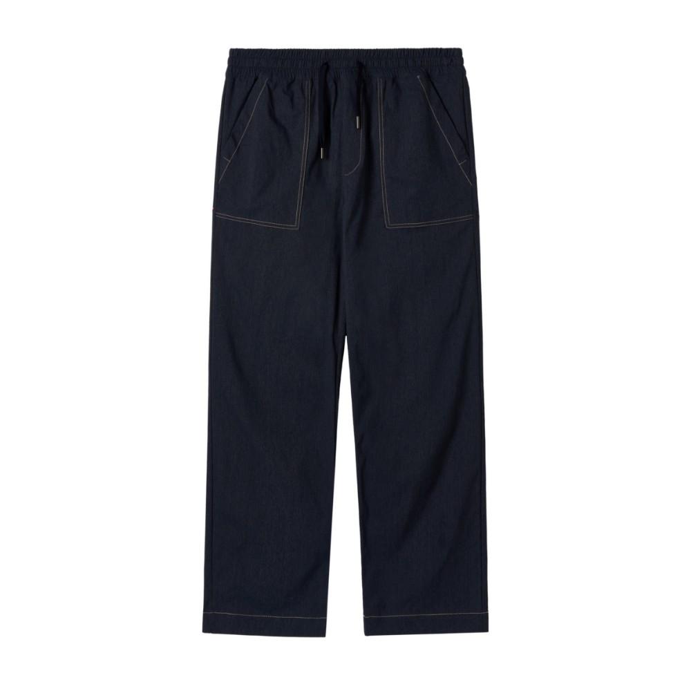 BROMPTON LONDON W Denim-Like Trousers - Navy (P252Wpt180)