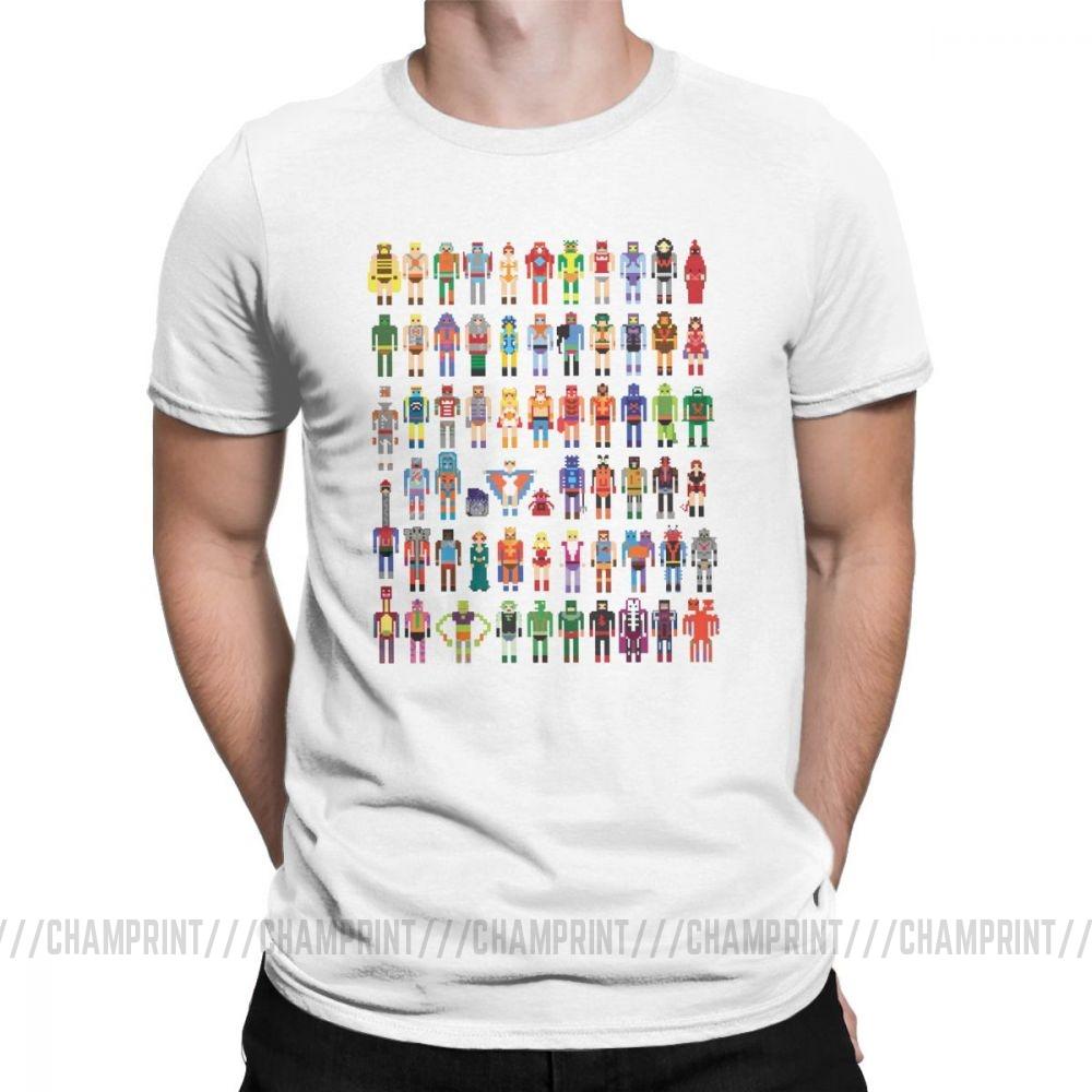 Vintage 8 Bit Of The Universe T Shirt Men O Neck Cotton T Shirt Short