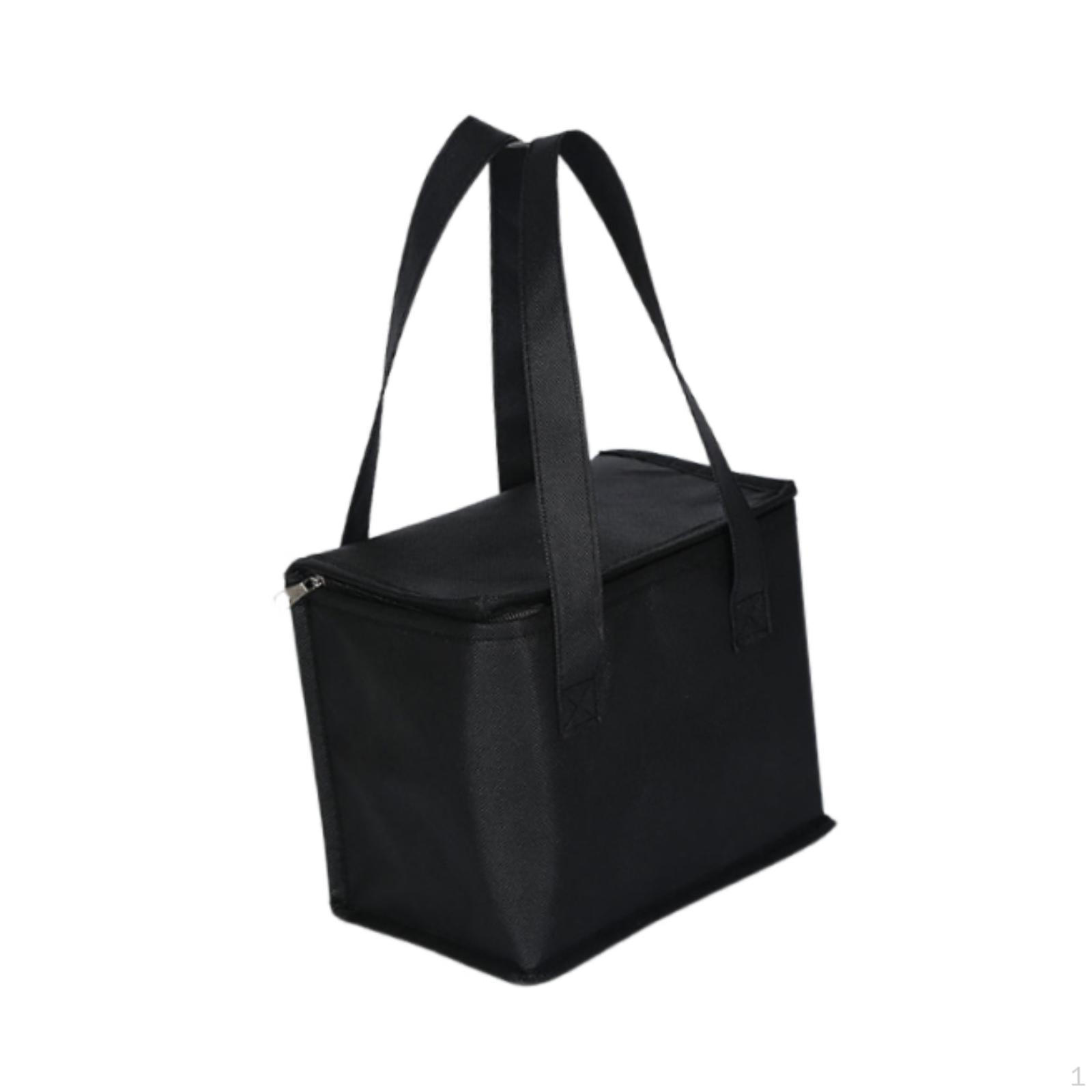 

Carrying Bag for Insulated Drinks And Food Supplies. Portable Handbag Picnics. S чорний