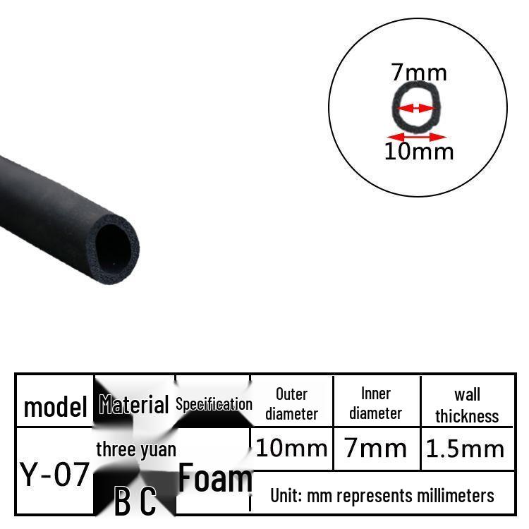 EPDM Hohlprofil-O-Ring-Dichtungsstreifen: Staubdichter, stoßdämpfender, kollisionssicherer Schwammrohr