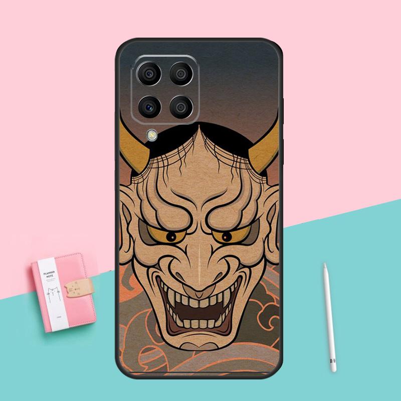Samurai Oni Mask For Samsung Galaxy M53 M33 M32 M16 M06 M12 M55 M15 M35 M14 M34 M54 M11 M21 M31 M13 M52 Case
