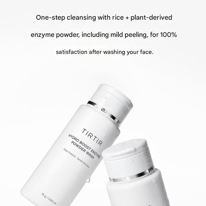 TIRTIR Hydro Boost Enzyme Powder Wash 75g (3 Options)