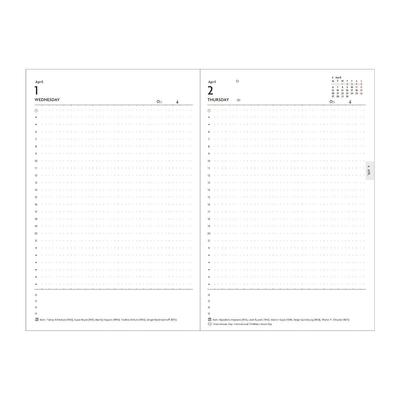 Planner Schedule April 2026 1 Page Per B6 Size EDiT 2026, Book, Start, Day, Refill, 26SDR-ETA-RFL