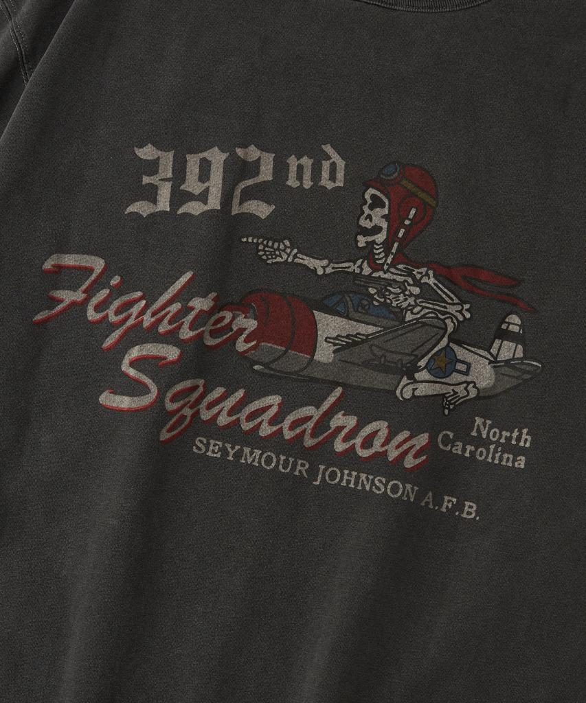 OUTSTANDING Mil Series Tee(Fighter Sqdn)_Pigment Charcoal