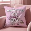 Cute E-Esther Bunny Pink Cushion Cover Multi-Scene Pillow Cover for Home & Car - Reversible, Soft & Durable for Daily Use