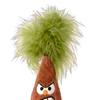 Wobble Cat Toy, Wooden Base Plush Wobble Toy, Self-Righting Interactive Cat Feather Toy for Indoor Cats Kittens Batting Kicking Silent