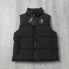 Spring/Autumn Men's Trapstar Embroidered Vest Jacket: Trendy European-American Stand Collar Zipper In Cotton.