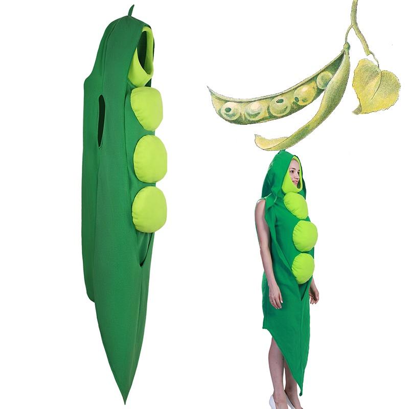 Falei Festival Vegetable Cos Stage Costume For Halloween Party Cosplay Food Pea Roleplay Outfit