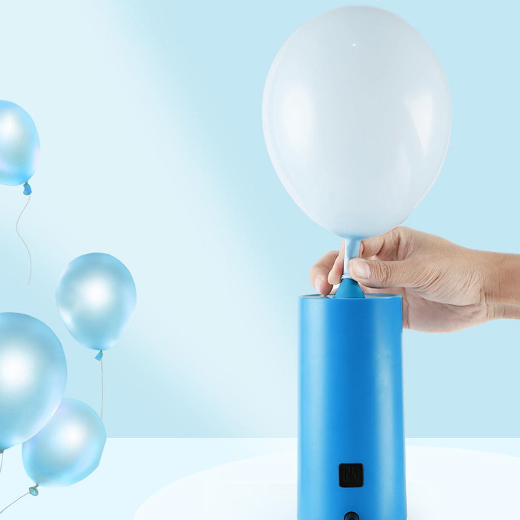 Electric  Pump Double Layers Labor Saving Portable Balloon Inflator Pump for Home Party US Plug 1