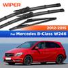 Rubber Wiper Blades For Mercedes Benz B-Class W246 2012-2015 2013 OEM Fit Silent Windshield Wipers  26"+19"+10"