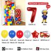 112pc/set Sam Fireman Fire Truck Set Digital Aluminum Film Balloon 1-9 suitable for birthday  party anniversary graduation seaso