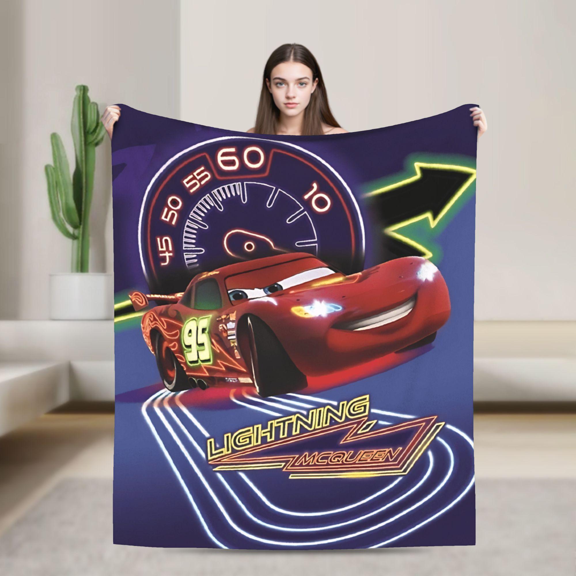 

Lightning Cars McQueen Warm Blankets Girls Boys Plush Throw Blanket Comfortable Couch Bed Flannel Bedspread Sofa Bed Cover 75cmx90cm чёрный