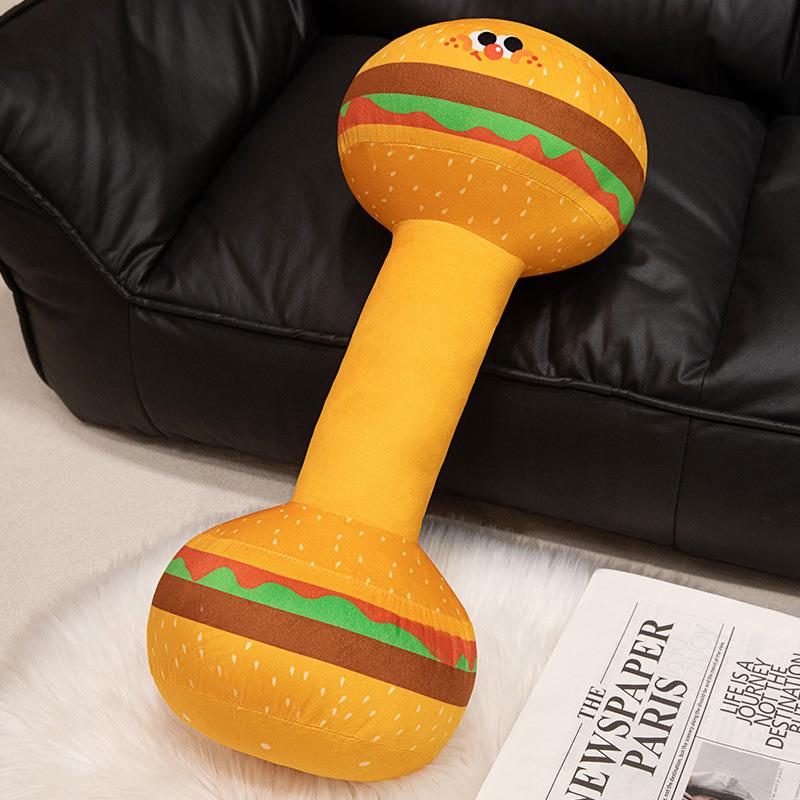 Creative Soft Dumbbells Kettlebell Throw Pillow Plush Toy Doll Home Sofa Pillow Cushion Girl Doll