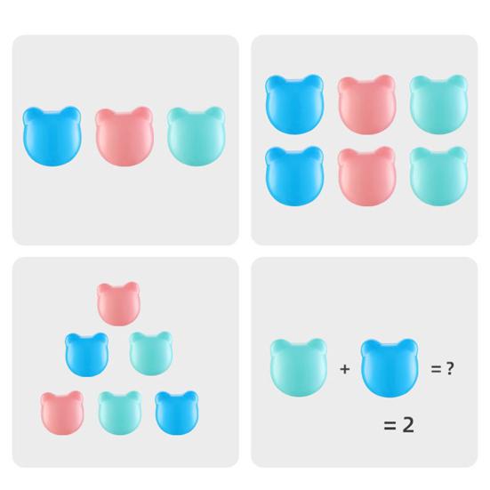 100Pcs Baby Ball Pits Flexible Colorful Bear Head Ocean Ball Practice Grip Emotional Comfort BPA Free Plastic Pool Ball Toys Kids Play Tent