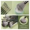 14 Pcs Ultra-Soft Green Makeup Brush Set for Face Eye Beginner-Friendly Cosmetic Tool Kit---### ?
