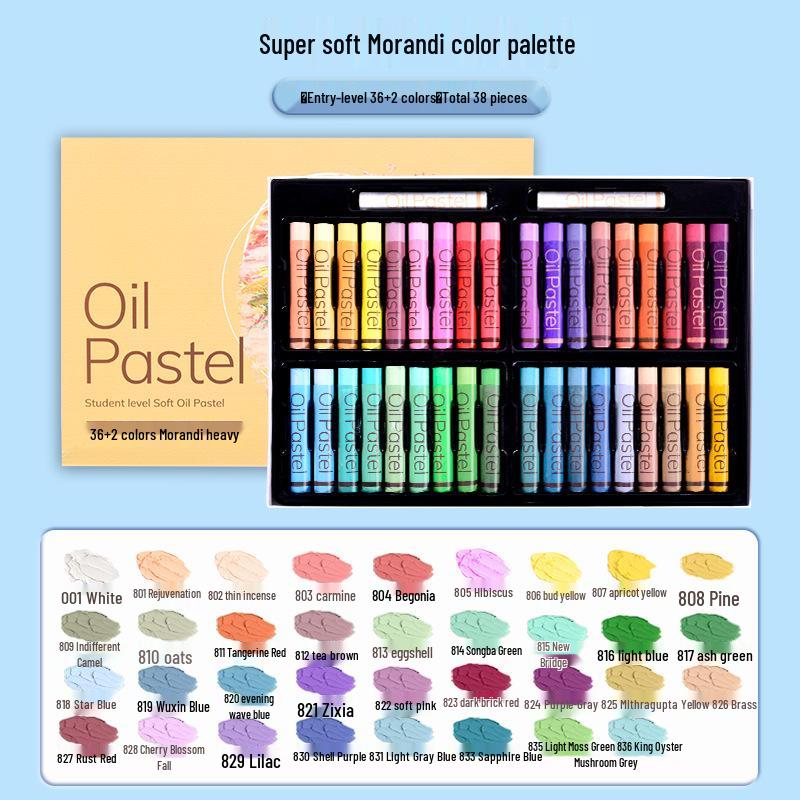 Xin San Cai Super Soft Heavy Color Oil Pastels Set: 24/36 Colors for Students' Art & DIY Projects