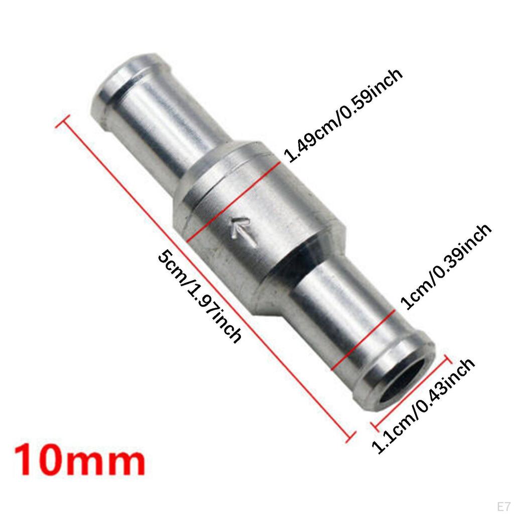 6-12mm Inline Non-return Check Valve Auminium Fuel Water Gas Air Vacuum