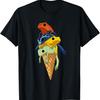 Funny Tree Climbing Frogs, Ice Cream In a Waffle T-Shirt