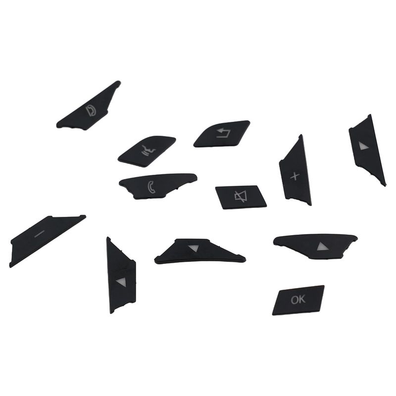 Replacement Steering Buttons Steering Wheel Control Button Long-Lasting Performance ABS Plastic Black Color Car Interior